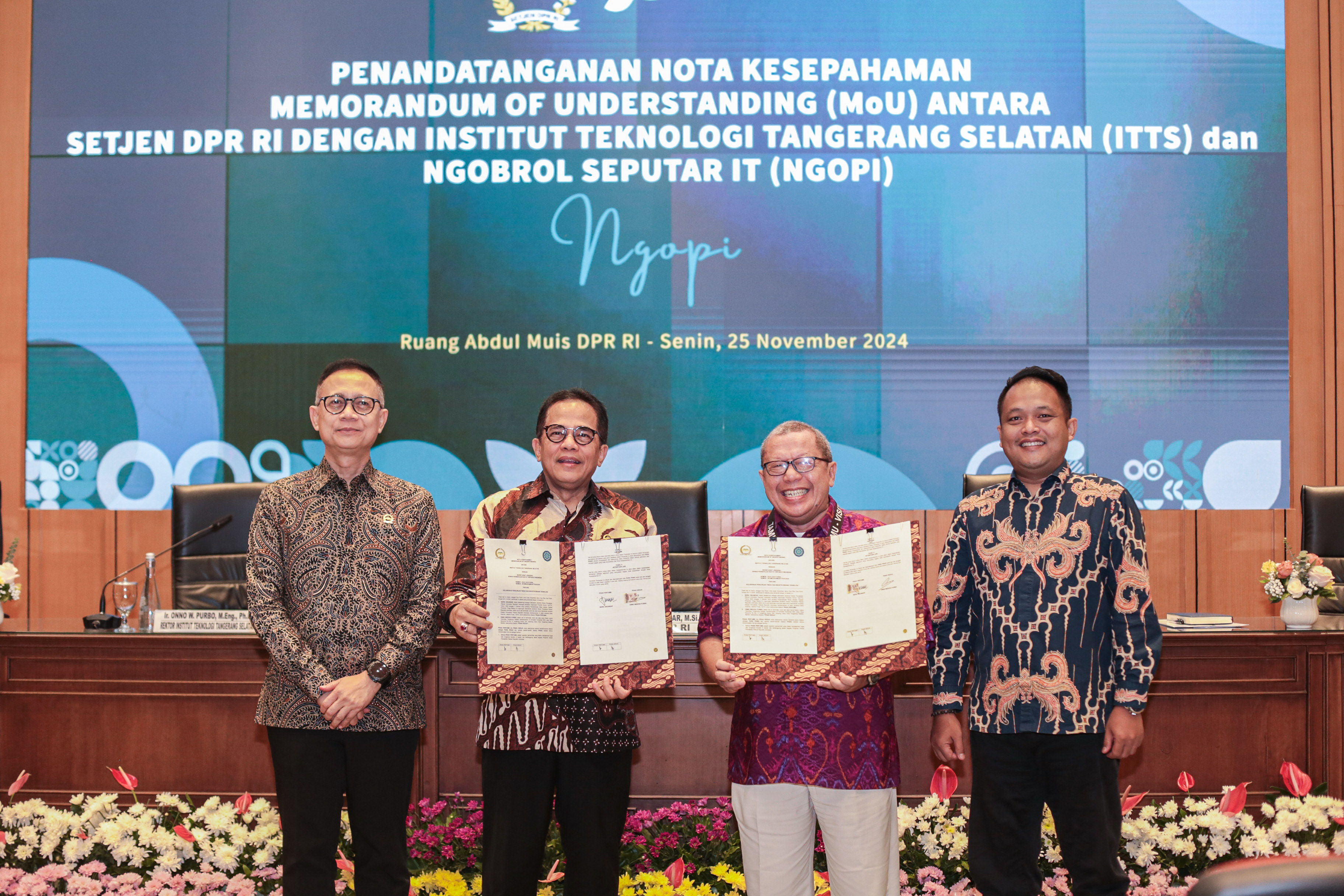 ITTS Resmi Gandeng Setjen DPR RI Lewat MoU